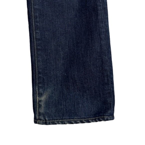 Paige Low Rise Bootcut Y2K Medium Wash Blue Jeans Whiskering Fading 25 - Picture 8 of 16